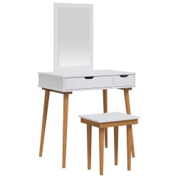 Ensemble de Coiffeuse FAUSKE 3 pcs Blanc 76 x 50 x 143 cm 619795619795