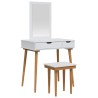 Ensemble de Coiffeuse FAUSKE 3 pcs Blanc 76 x 50 x 143 cm 619795619795