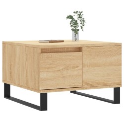 Table basse chêne sonoma 55x55x36,5 cm bois d'ingénierie 619800619800