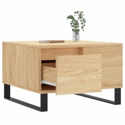 Table basse chêne sonoma 55x55x36,5 cm bois d'ingénierie 619800619800