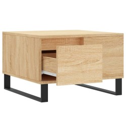 Table basse chêne sonoma 55x55x36,5 cm bois d'ingénierie 619800619800
