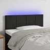 Tête de lit à LED Noir 100x5x78/88 cm Velours 619802619802