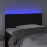 Tête de lit à LED Noir 100x5x78/88 cm Velours 619802619802