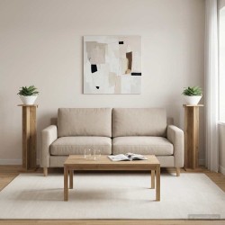 Support de Plante 2 pc Chêne Artisanal 25 x 25,5 x 100,5 cm 619806619806