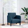 Fauteuil canapé avec accoudoirs velours bleu 54 cm 619808619808