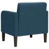 Fauteuil canapé avec accoudoirs velours bleu 54 cm 619808619808