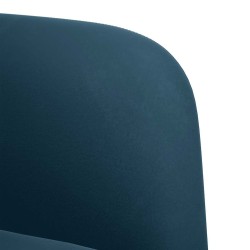 Fauteuil canapé avec accoudoirs velours bleu 54 cm 619808619808
