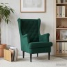 Fauteuil Vert foncé Velours 619810619810