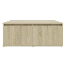 Table basse chêne sonoma 80x80x31 cm bois d'ingénierie 619812619812