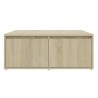 Table basse chêne sonoma 80x80x31 cm bois d'ingénierie 619812619812