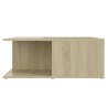 Table basse chêne sonoma 80x80x31 cm bois d'ingénierie 619812619812