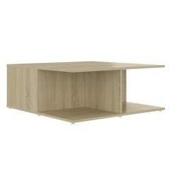 Table basse chêne sonoma 80x80x31 cm bois d'ingénierie 619812619812