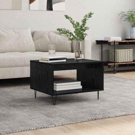 Table basse Chêne noir 60 x 50 x 40 cm Bois d'ingénierie 619815619815