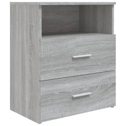 Tables de chevet 2 pcs Sonoma gris 50x32x60 cm 619818619818