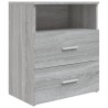 Tables de chevet 2 pcs Sonoma gris 50x32x60 cm 619818619818