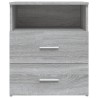 Tables de chevet 2 pcs Sonoma gris 50x32x60 cm 619818619818