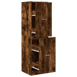 Armoire d'apothicaire chêne fumé 40x41x144,5 cm bois ingénierie 619819619819