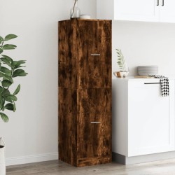 Armoire d'apothicaire chêne fumé 40x41x144,5 cm bois ingénierie 619819619819