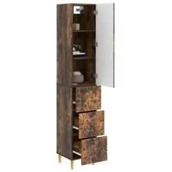 Ensemble de Meubles 2 pcs Chêne fumé 33 x 34,5 x 90 cm 619823619823