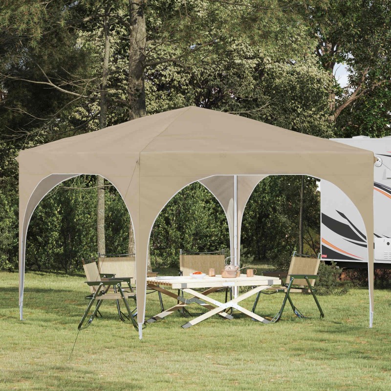 Tente de fête pop-up 290 x 290 x 245 cm Crème 619827619827