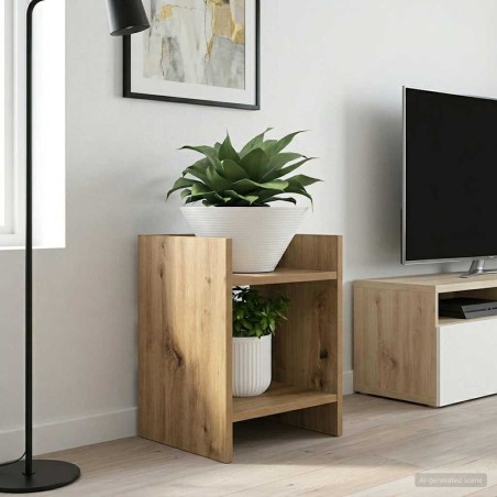 Support de Plante 2 pc Chêne Artisanal 30 x 30 x 40 cm 619830619830