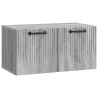 Meuble TV mural Sonoma gris 59,5 x 31 x 30 cm Bois d'ingénierie 619840619840