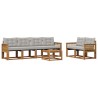 Ensemble de canapés d'extérieur 7 pcs Naturel et gris clair 619842619842