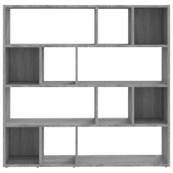 Bibliothèque/Séparateur de pièce Sonoma gris 105x24x102 cm 619849619849