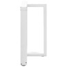 Pieds de table à manger en T, 2 pièces, blanc, 80 x 35 x (72-73) cm, acier 619853619853
