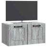Meuble TV mural Sonoma gris 59,5 x 31 x 30 cm Bois d'ingénierie 619859619859