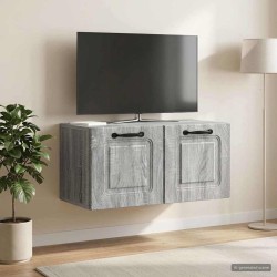 Meuble TV mural Sonoma gris 59,5 x 31 x 30 cm Bois d'ingénierie 619859619859