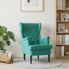 Fauteuil Turquoise Velours 619860619860