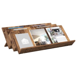 Étagère à magazines avec étagère Bois ancien 90 x 53 x 28,5 cm 619871619871