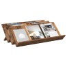 Étagère à magazines avec étagère Bois ancien 90 x 53 x 28,5 cm 619871619871
