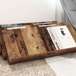 Étagère à magazines avec étagère Bois ancien 90 x 53 x 28,5 cm 619871619871