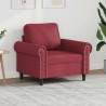Fauteuil Rouge bordeaux 60 cm Similicuir 619877619877