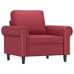 Fauteuil Rouge bordeaux 60 cm Similicuir 619877619877