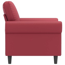 Fauteuil Rouge bordeaux 60 cm Similicuir 619877619877