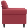 Fauteuil Rouge bordeaux 60 cm Similicuir 619877619877