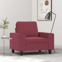 Fauteuil Rouge bordeaux 60 cm Tissu 619878619878