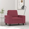 Fauteuil Rouge bordeaux 60 cm Tissu 619878619878