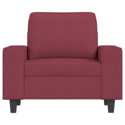 Fauteuil Rouge bordeaux 60 cm Tissu 619878619878