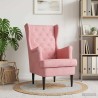 Fauteuil Rose Velours 619880619880
