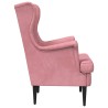 Fauteuil Rose Velours 619880619880