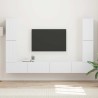 Ensemble meuble TV 8 pcs Blanc Bois d'ingénierie 619882619882