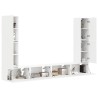 Ensemble meuble TV 8 pcs Blanc Bois d'ingénierie 619882619882