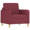 Fauteuil Rouge bordeaux 60 cm Tissu 619886619886