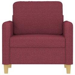 Fauteuil Rouge bordeaux 60 cm Tissu 619886619886