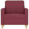 Fauteuil Rouge bordeaux 60 cm Tissu 619886619886