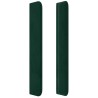 Tête de lit avec oreilles Vert foncé 83x16x118/128 cm Velours  619891619891